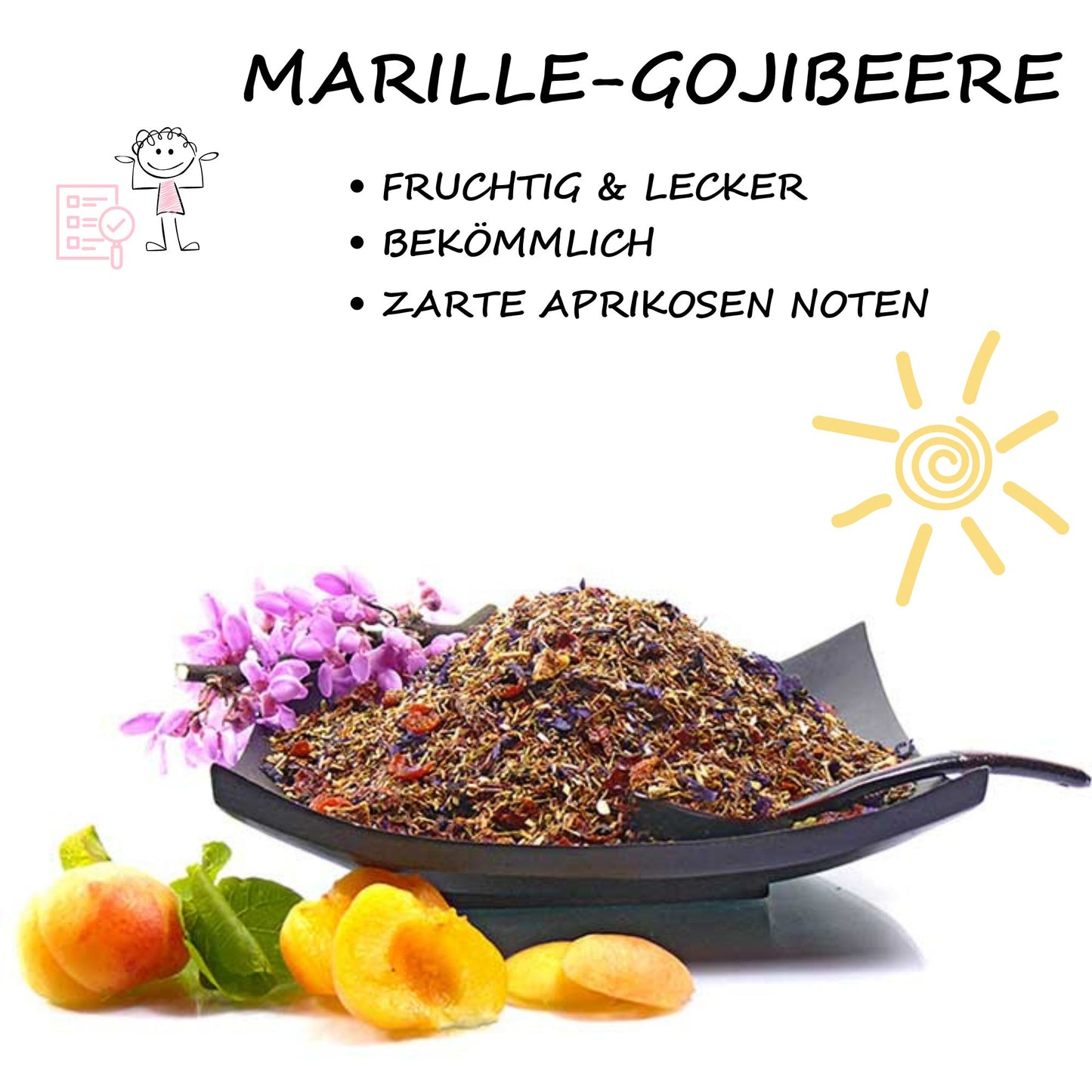 Grüner Rotbuschtee »Marille-Gojibeere«