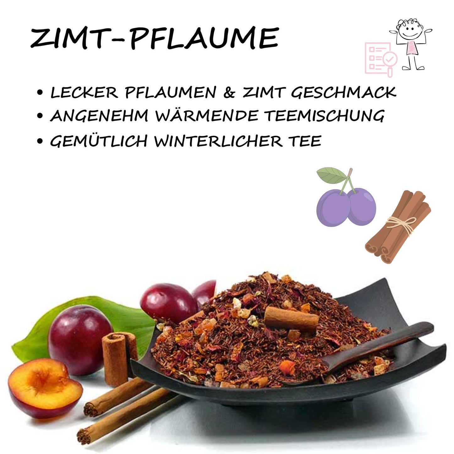 Rotbuschtee »Zimt-Pflaume«