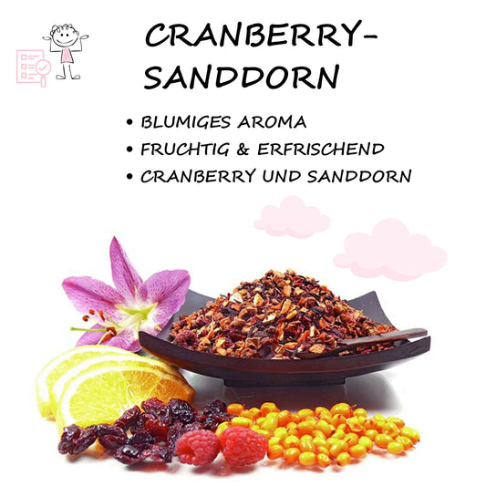 Früchte Tee »Cranberry-Sanddorn«