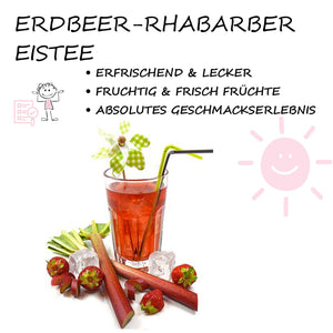 ICE TEA »Erdbeer-Rhabarber-Bowle Eistee«