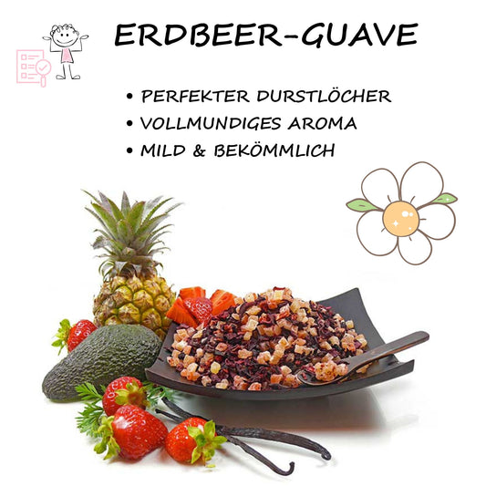 Milder Früchtetee »Erdbeer-Guave« natürlich