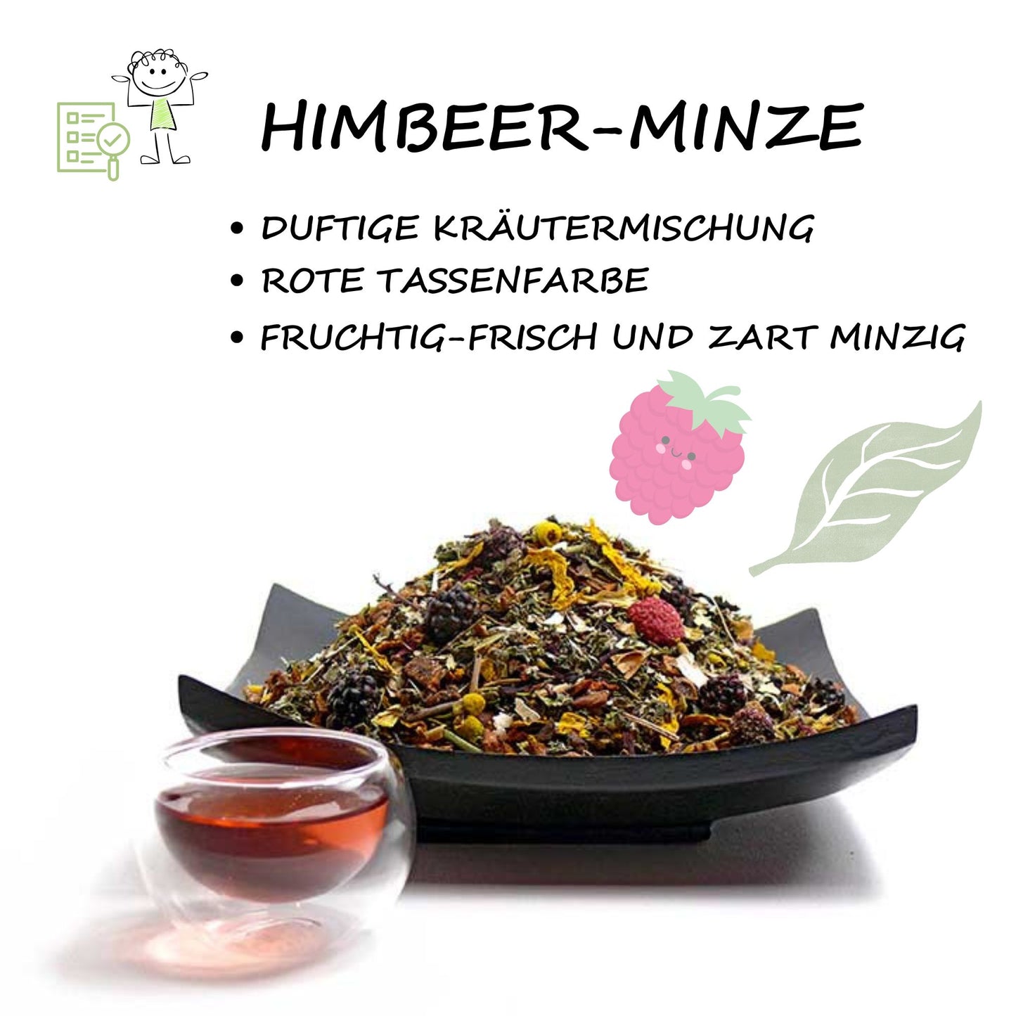 Kräutertee »Himbeer-Minze«