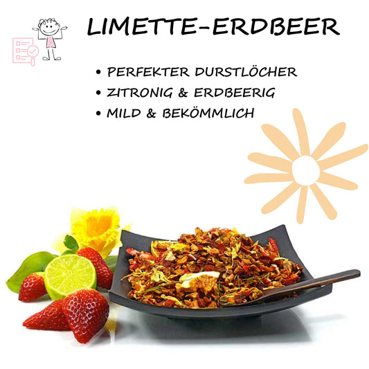 Milder Früchte Tee »Limette-Erdbeer«