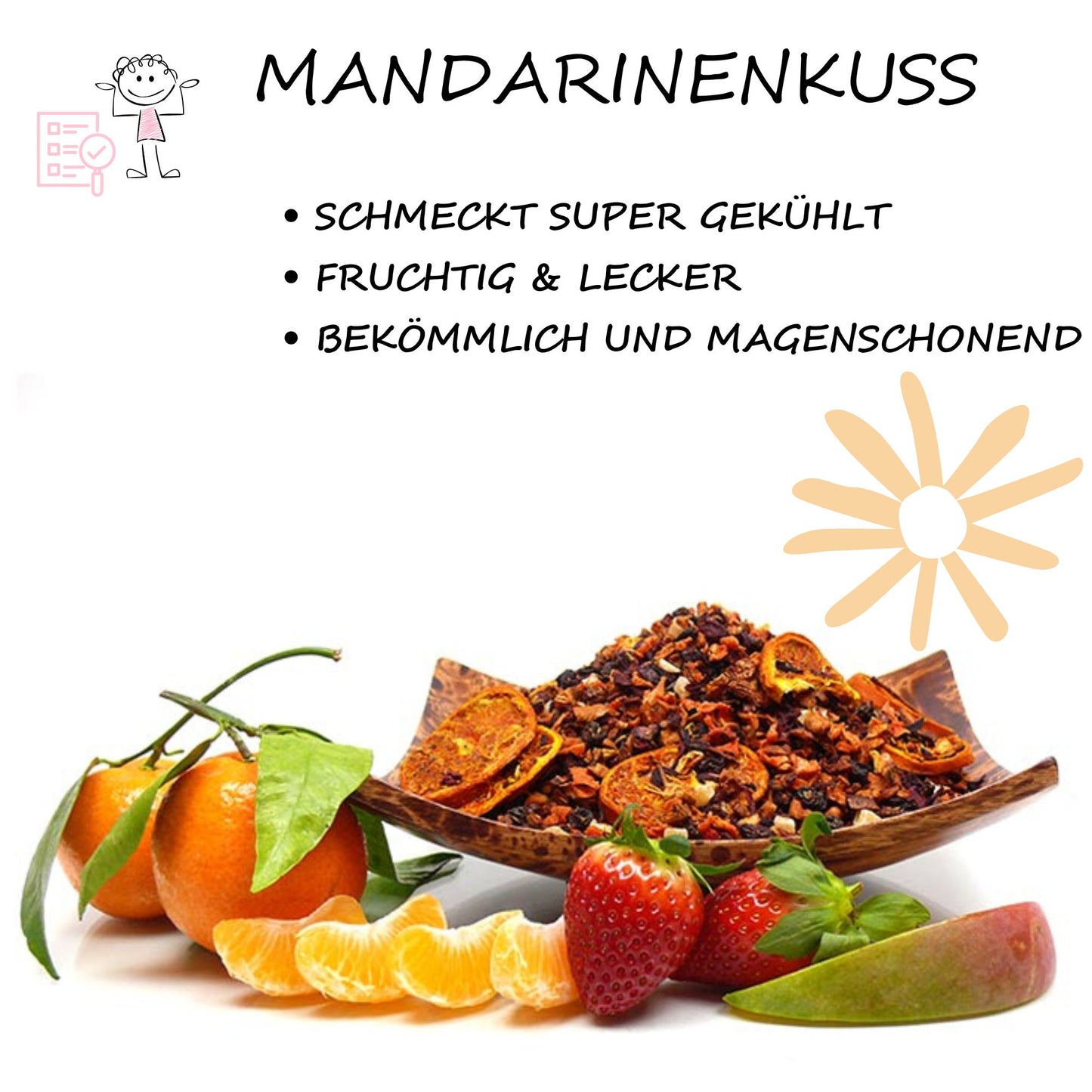 Milder Früchtetee »Mandarinenkuss, natürlich«