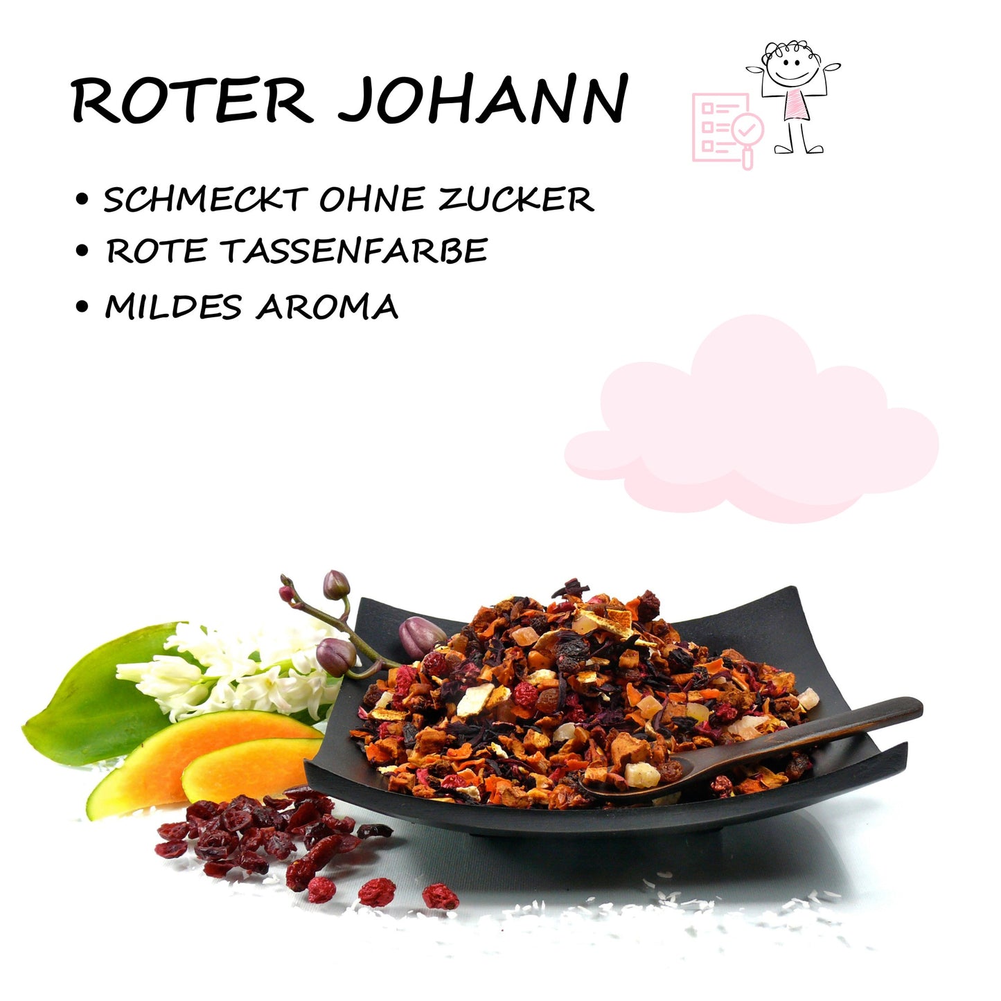 Milder Früchte Tee »Roter Johann« natürlich